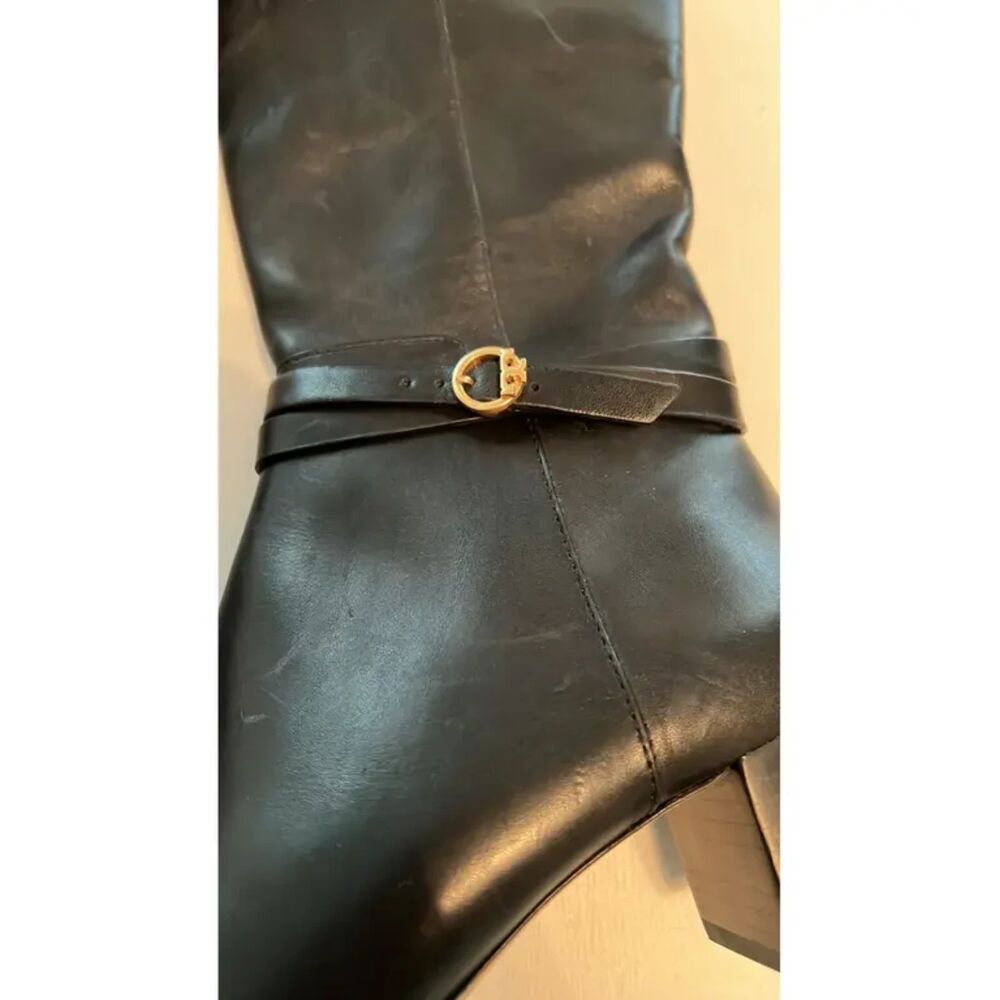 Tory Burch Black Leather Riding Boots – Size 5.5 (NWOT)